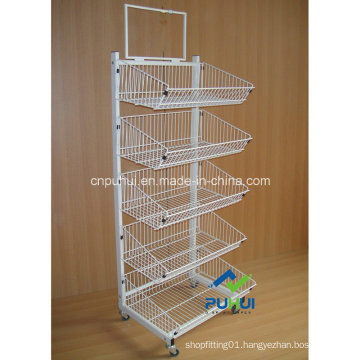 5 Tier Ajustable Wire Basket Display (PHY307)